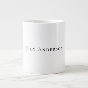 Professionell Schlicht Modern Elegant Ihr Name Jumbo-Tasse