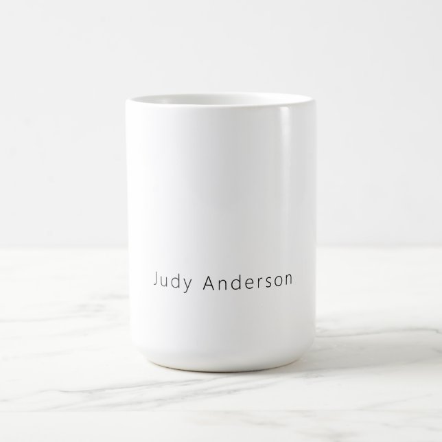 Professionell Schlicht Modern Elegant Ihr Name Kaffeetasse (Mittel)