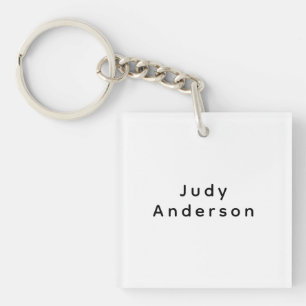 Professionell Schlicht Modern Elegant Ihr Name Schlüsselanhänger