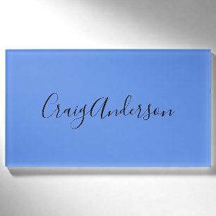 Professionell schlicht moderne elegante Kornblumen Namenschild