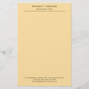 Professionell stilvoll elegant schlicht modern bei briefpapier