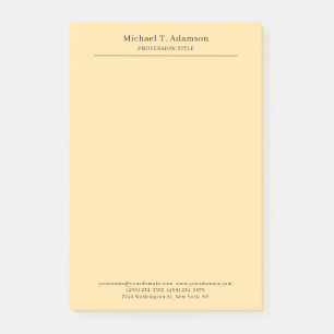 Professionell stilvoll elegante einfache moderne b post-it klebezettel