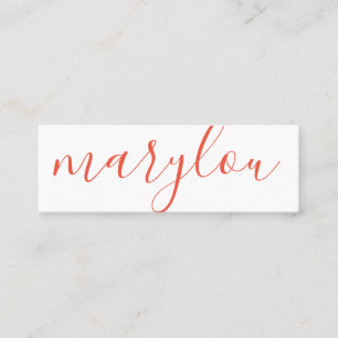 Professionell stilvoll   Signaturreihen Mini Visitenkarte