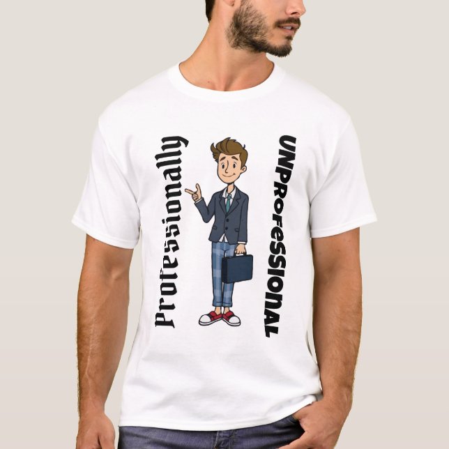 Professionell unprofessioneller Cartoon - Funny Me T-Shirt (Vorderseite)