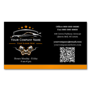 Professionelle Autoreparatur, Automechaniker Magnetische Visitenkarte