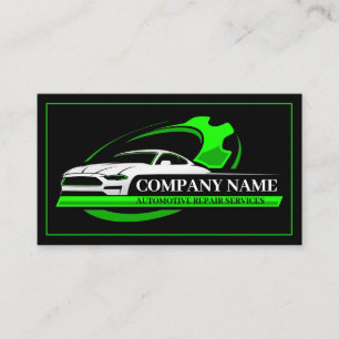 Professionelle Autoreparatur, Automechaniker Visitenkarte