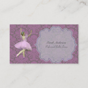 Professionelle Ballettlehrerin - Ballerina Visitenkarte