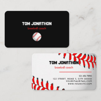 professionelle Baseball-Trainer Visitenkarte