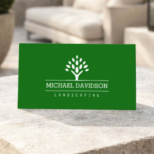 Professionelle Baum-Landschaftsbau-Logo Visitenkar Visitenkarte