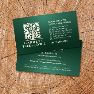 Professionelle Baumpfleger-Baumchirurg-Dienstleist Visitenkarte