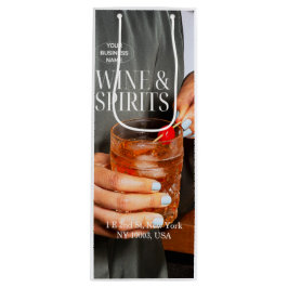 Professionelle benutzerdefinierte Logo Geschäft We Geschenktüte Für Weinflaschen