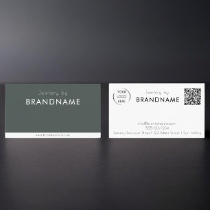 Professionelle benutzerdefinierte Logo-QR-Code-Vis Visitenkarte