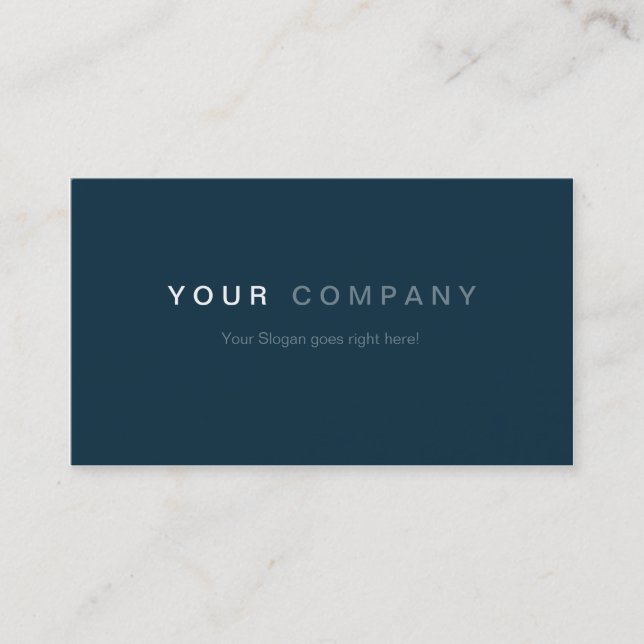 Professionelle Business Visitenkarten Blue Visitenkarte (Vorderseite)