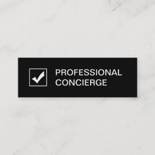 Professionelle Concierge-Geschäftskarten Mini Visitenkarte