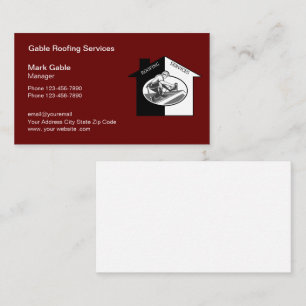Professionelle Dachdecker-Logo-Neue Visitenkarten Visitenkarte