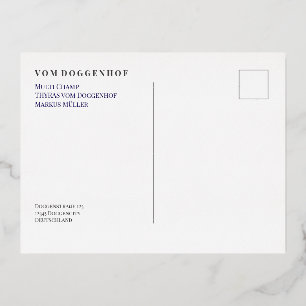 Professionelle Deutsche Doggen Zucht Folien Feiertagspostkarte