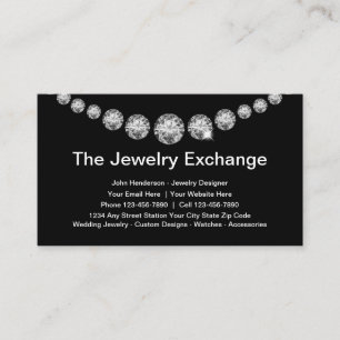 Professionelle Diamant-Juwelier-Geschäftskarten Visitenkarte