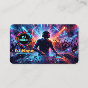Professionelle DJs Musik Visitenkarte