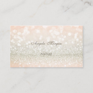 Professionelle elegante Glamour Glitzerige Visitenkarte
