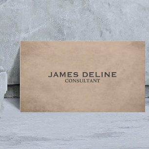 Professionelle elegante Textur Beige Berater Visitenkarte
