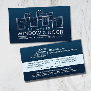 Professionelle Fenster- und Türinstallation Repara Visitenkarte