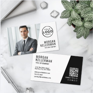 Professionelle Foto-QR-Code Firma Ihr Logo Visitenkarte