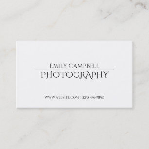 Professionelle Fotografen Visitenkarte