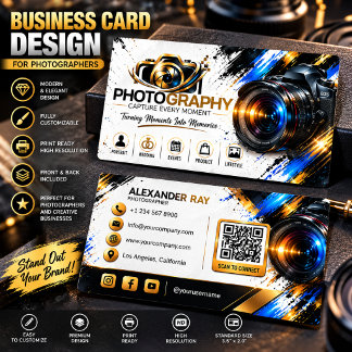 Professionelle Fotografen Visitenkarte | LOGO HINZ