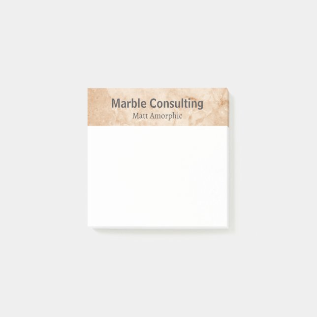 Professionelle geologische Beratung Marble Post-it Klebezettel (Vorderseite)