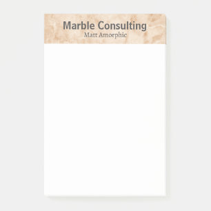 Professionelle geologische Beratung Marble Post-it Klebezettel