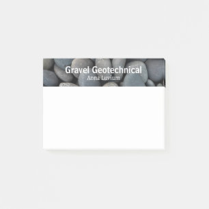 Professionelle geologische Beratung Schotter Post-it Klebezettel