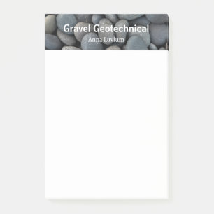 Professionelle geologische Beratung Schotter Post-it Klebezettel