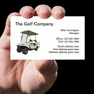 Professionelle Golfwagen-Themen-Geschäftskarten Visitenkarte