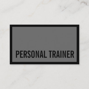 Professionelle graue Fitness-Sport-Visitenkarte Visitenkarte