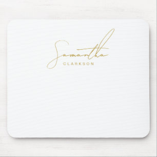 Professionelle handgeschriebene Gold-Schrift-Typog Mousepad