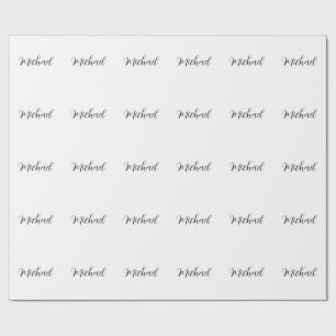 Professionelle Handschrift Name minimalistisch mod Geschenkpapier