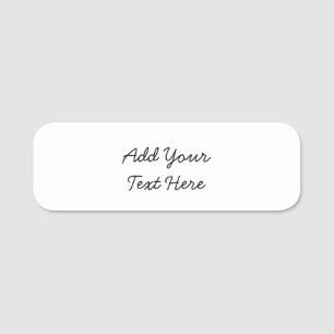 Professionelle Handschrift Text modern Namensschild