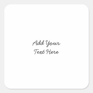 Professionelle Handschrift Text modern Quadratischer Aufkleber