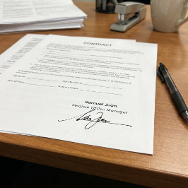 Professionelle handschriftliche Signatur Individue Permastempel