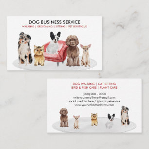 Professionelle Haustiersitter-Hundebesuche zu Haus Visitenkarte