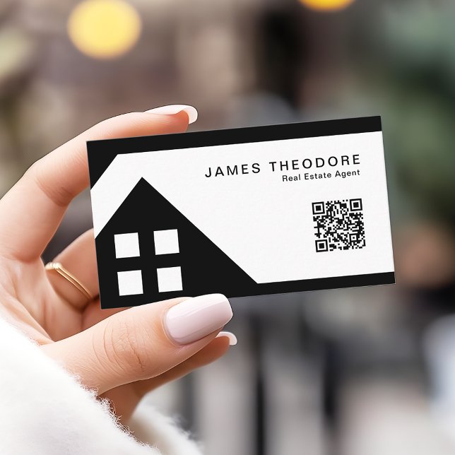 Professionelle Immobilienmakler RQ-Code Visitenkarte (Von Creator hochgeladen)