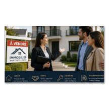 Professionelle Immobilienmakler Visitenkarte