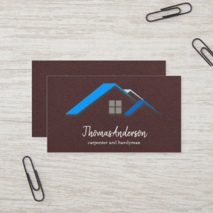 Professionelle individuelle schwarze Bauausführung Visitenkarte