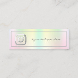 Professionelle Instagram Holografische Visitenkart Mini Visitenkarte