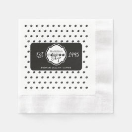 Professionelle Kaffeehaus-Personalisierung Logo Sc Serviette