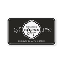 Professionelle Kaffeerösterei Personalisiertes Log