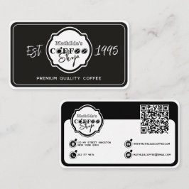 Professionelle Kaffeerösterei Personalisiertes Log Visitenkarte