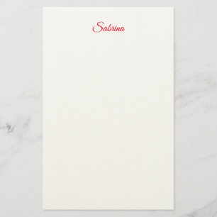 Professionelle klassische Handschrift Name benutze Briefpapier