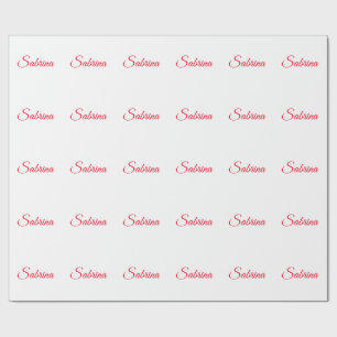 Professionelle klassische Handschrift Name benutze Geschenkpapier