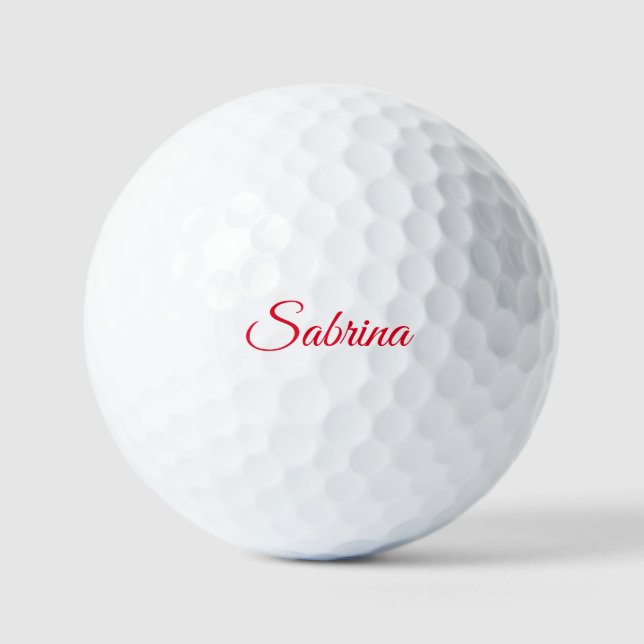 Professionelle klassische Handschrift Name benutze Golfball (Vorderseite)